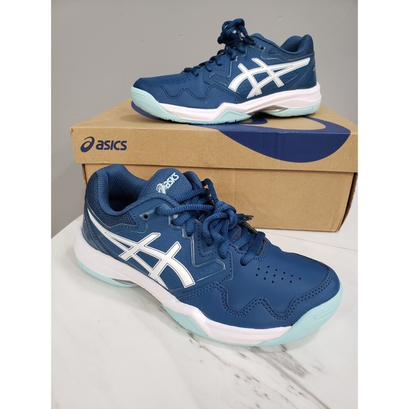 ASICS Gel-Dedicate 7 Shoes Womens Sz 5  Indigo/ White Sneaker Running Tennis NEW - Picture 1 of 7
